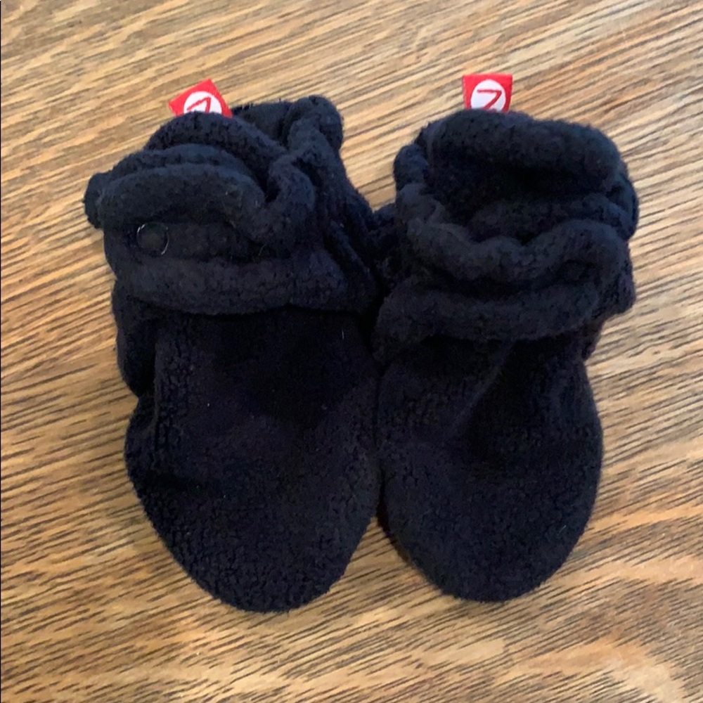 Black Zutano Booties 18 months